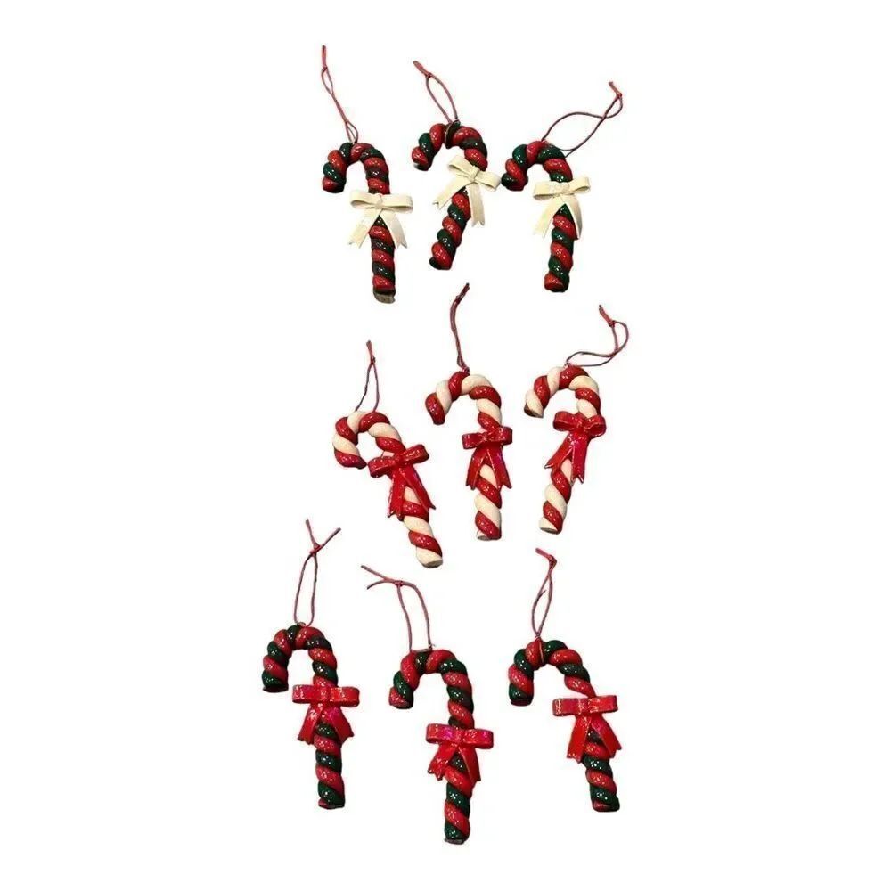 Silvestri Vintage set Candy Cane With a Bow 9
Total Christmas Ornament.